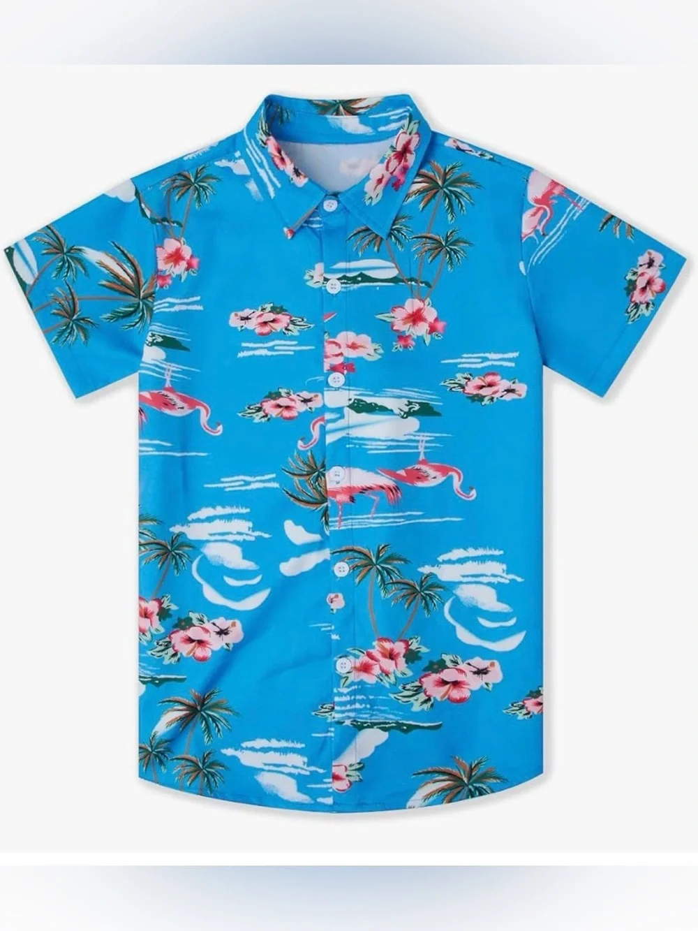 Boys size large short sleeve Hawaiian button down shirt - Picture 1 of 9